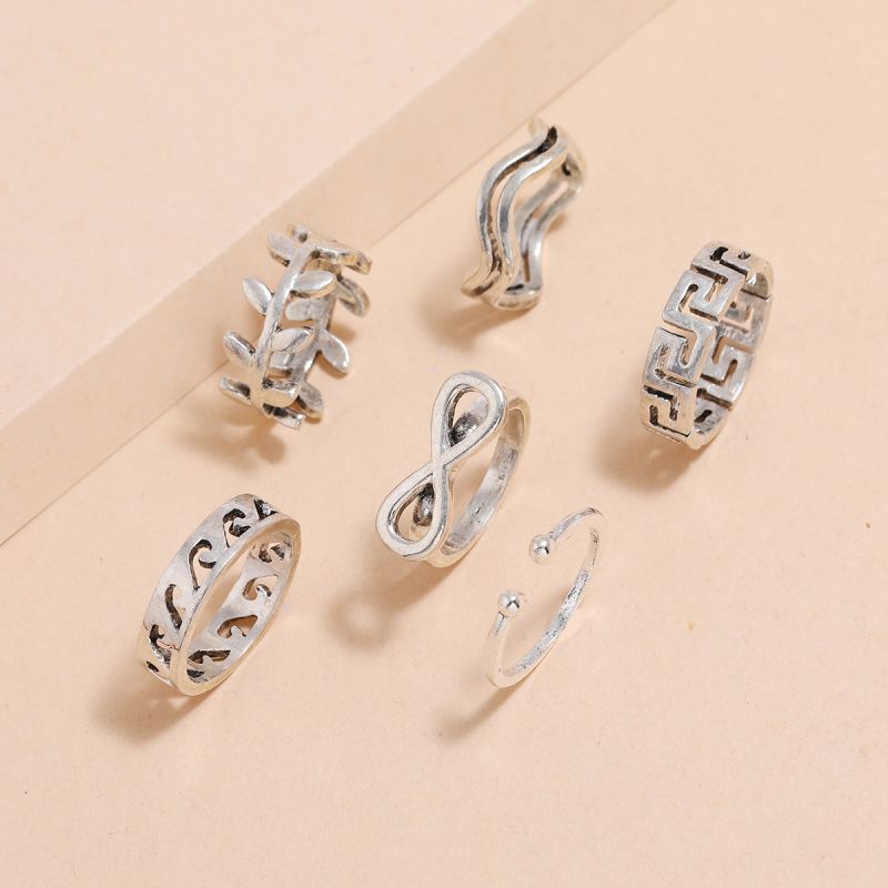 Female Design Rings Woman Bohemia Jewelry Set