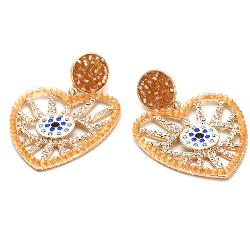 Female Fashionable Earrings Women Design Heart Drop Earrings