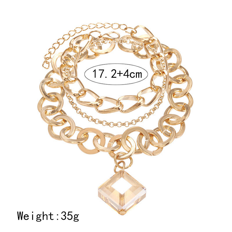 Female Fashionable Drop Bracelets Design Gold Jewelry