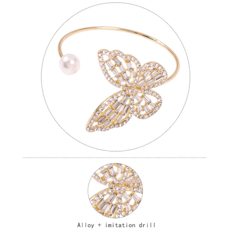 Female Fashionable Bracelets Woman Butterfly Design Gold Jewelry