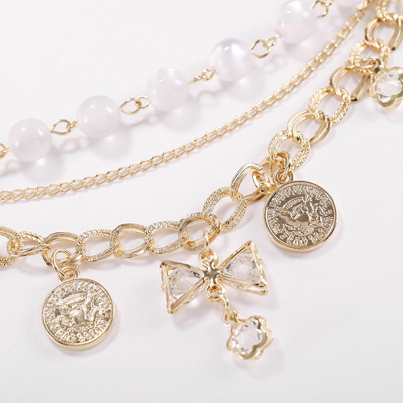 Female Design Bracelets Women Hot Gold Bowknot Jewelry