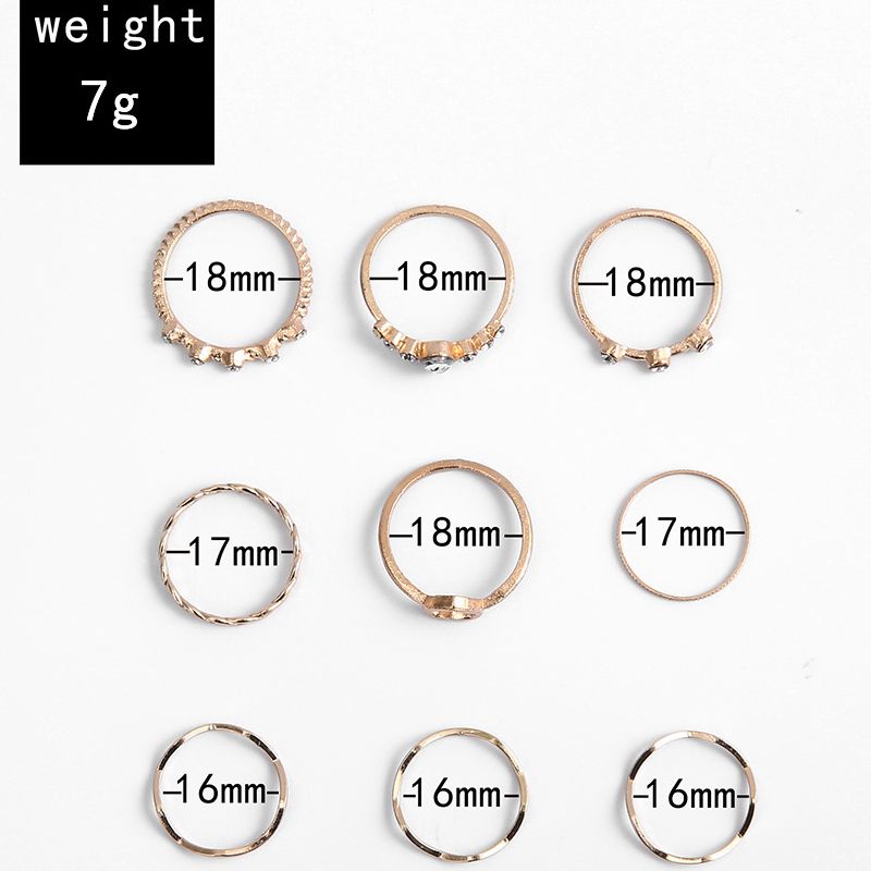 Female Hot Rings Woman Design Simple Jewelry Set