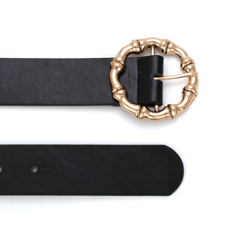 Women Design Dress Belt Fashion Hot Circle Metal Belt