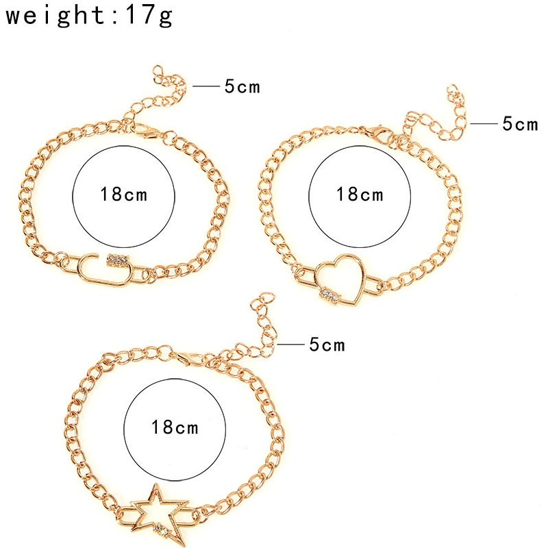Female Fashionable Bracelets Woman Design Gold Jewelry Set