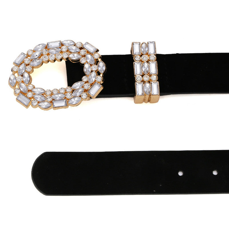 Women Design Dress Belt Fashion Circle Metal Belt