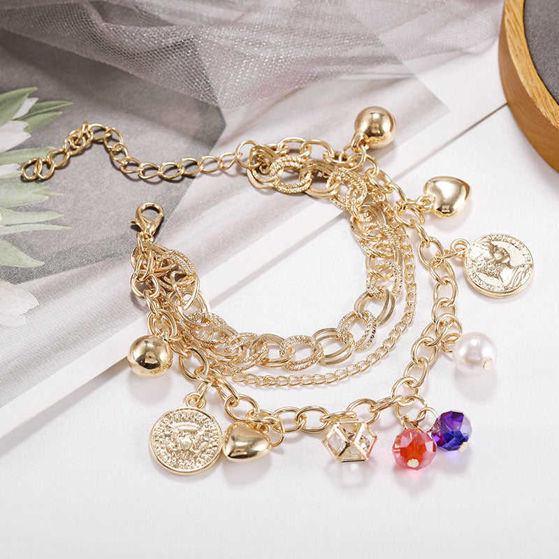 Female Fashionable Drop Bracelets Design Colorful Jewelry