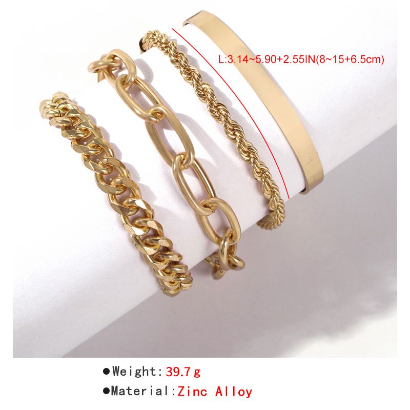 Female Fashionable Bracelets Woman Design Gold Jewelry Set