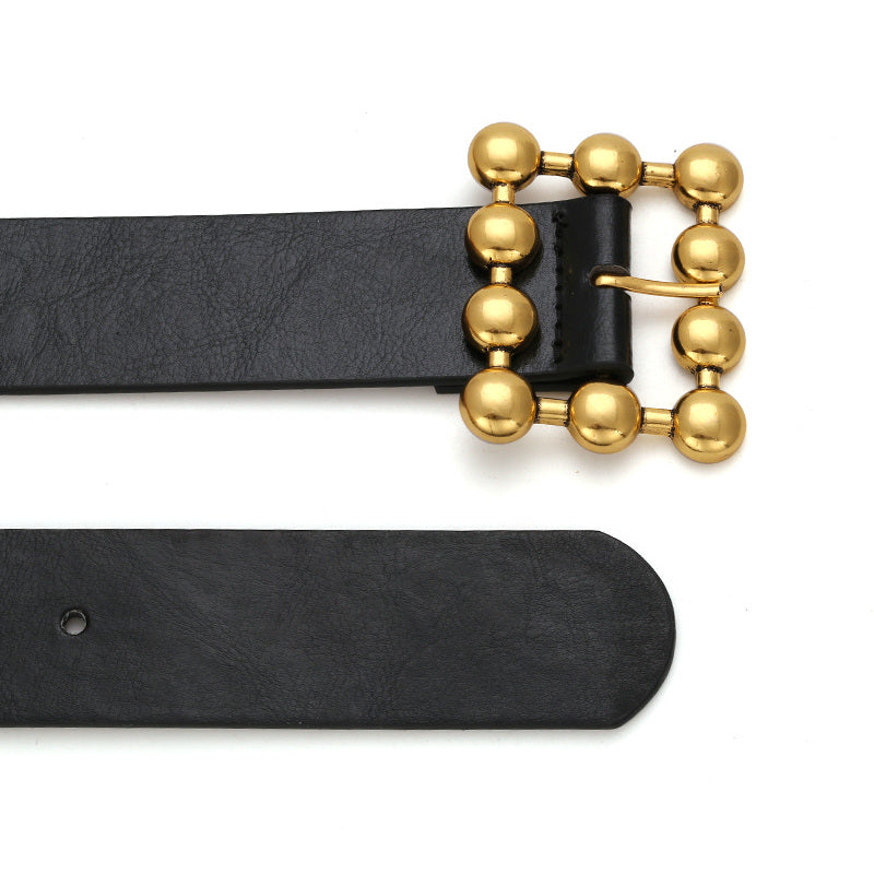 Women Design Fashion Dress Belt Hot Gold Metal Belt