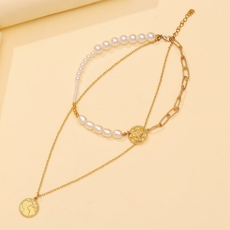 Female Hot Necklaces Women Gold Layered Choker Jewelry