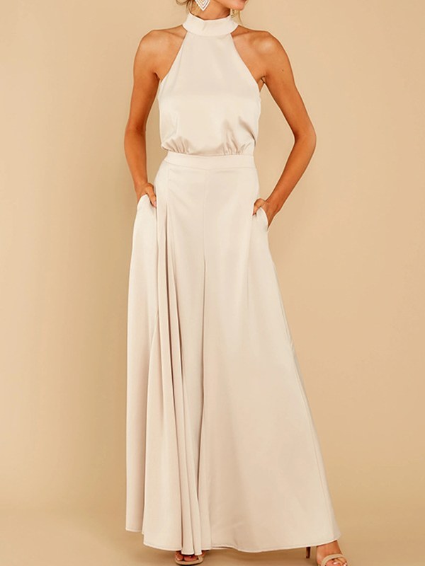 Women's Fashion Rompers Halterneck Jumpsuit