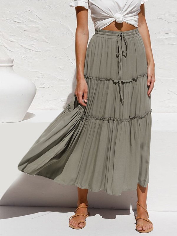 Women's Long Skirt Casual Fashion Skirt