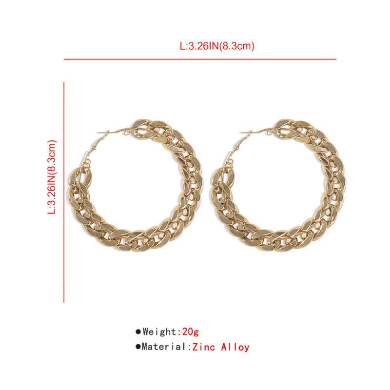 Female Fashionable Earrings Women Golde Hoops Drop Earrings
