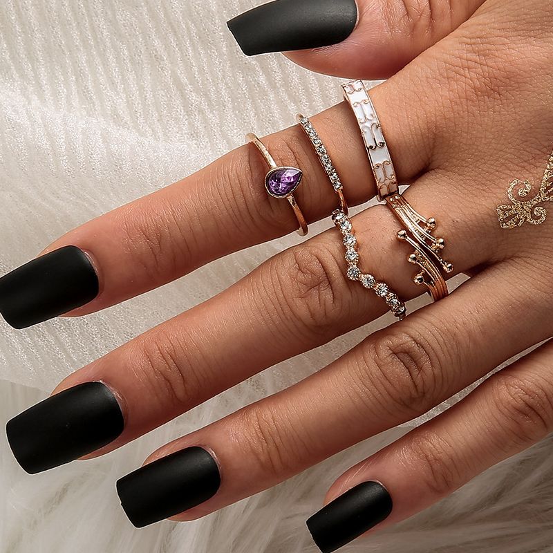 Female Fashionable Rings Woman Design Jewelry Set