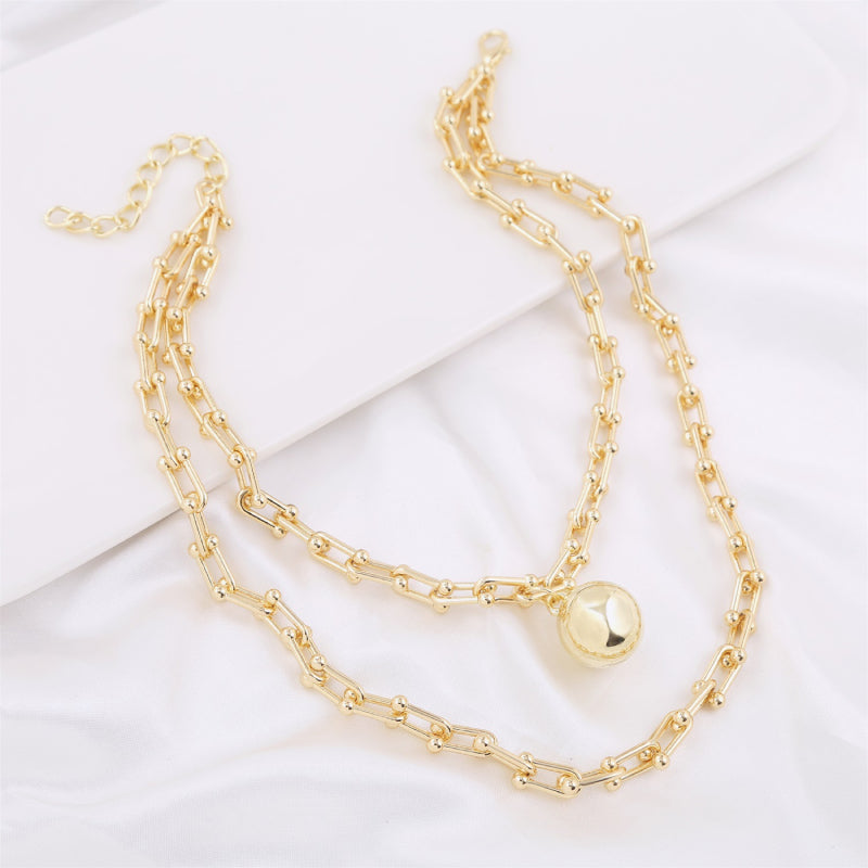 Female Layered Necklaces Women Gold Design Fashionable Choker