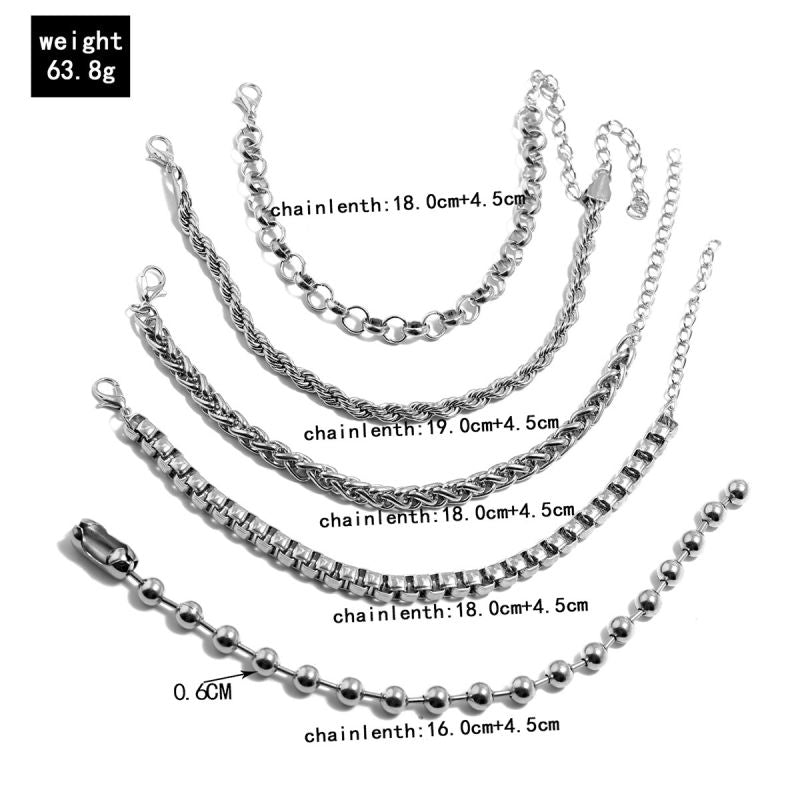 Female Design Bracelets Women Sliver Hot Jewelry Set