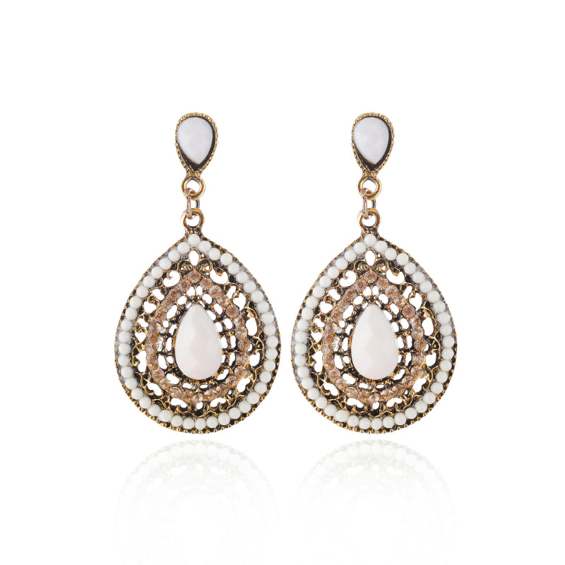 Female Bohemian Earrings Women Circle Drop Earrings