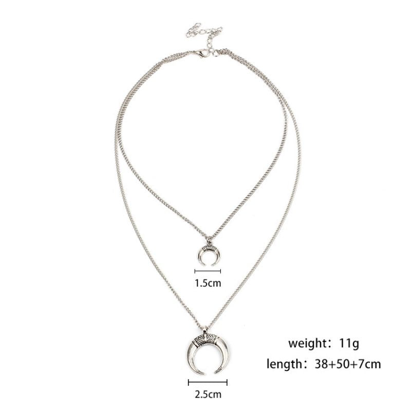 Female Design Necklaces Women Silver Bohemia Choker Jewelry