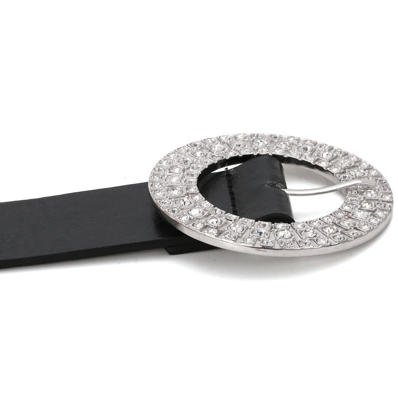 Women Design Fashion Dress Belt Hot Circle Metal Belt