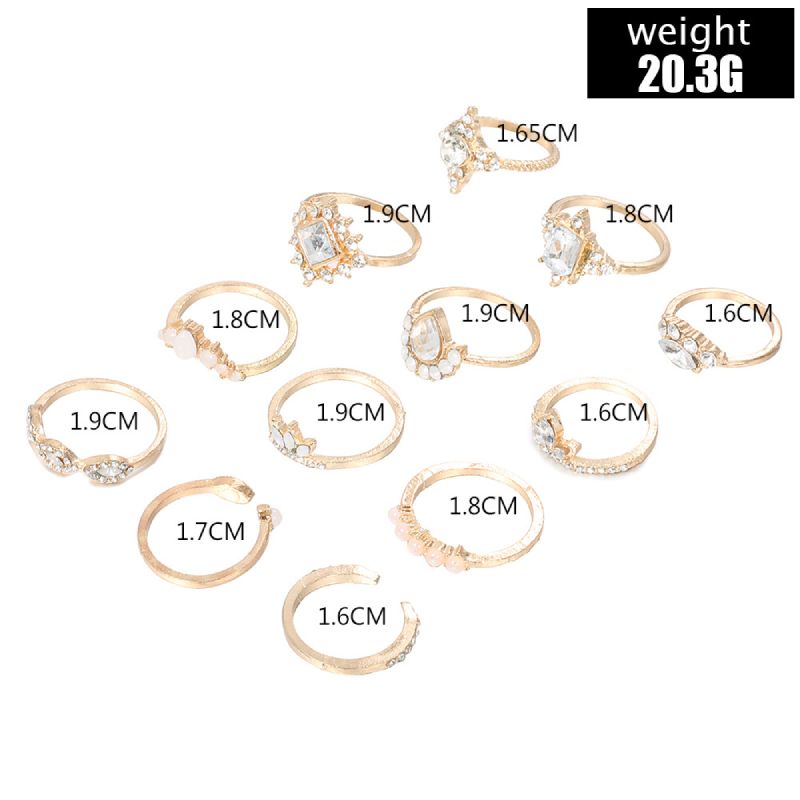 Female Design Rings Hot Gold Jewelry Set