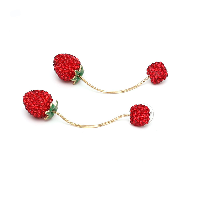Female Fashionable Earrings Women Strawberry Drop Earrings