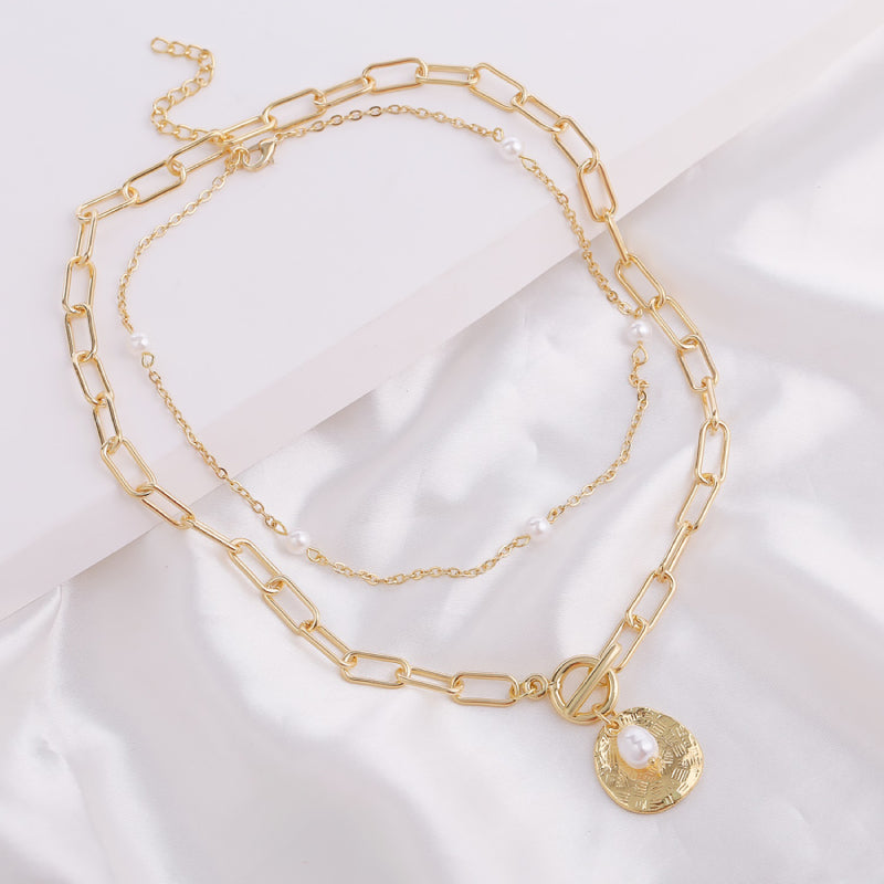 Female Layered Necklaces Women Gold Hot Choker