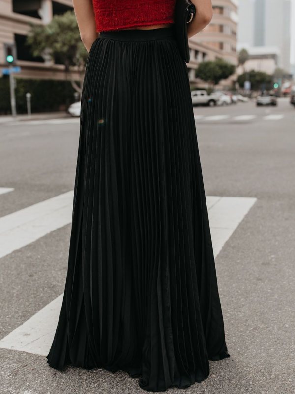 Women's Pleated Skirt Retro Fashion Skirt