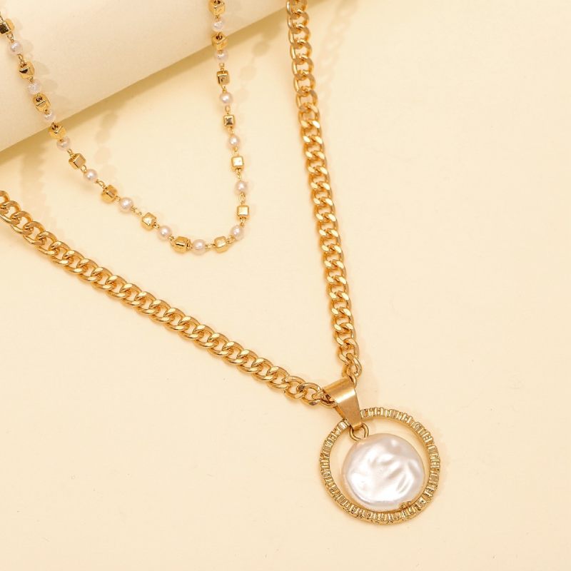 Female Design Necklaces Women Gold Layered Choker Jewelry