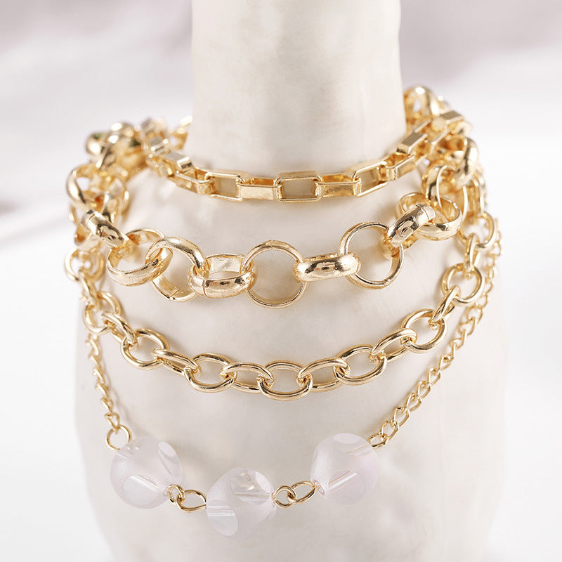 Female Fashionable Drop Bracelets Design Layered Jewelry