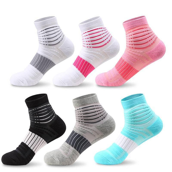 Womens Ankle Low Cut Socks with Cushion for Athletic,Sport and Casual Use (6 Pack) - CHALIER