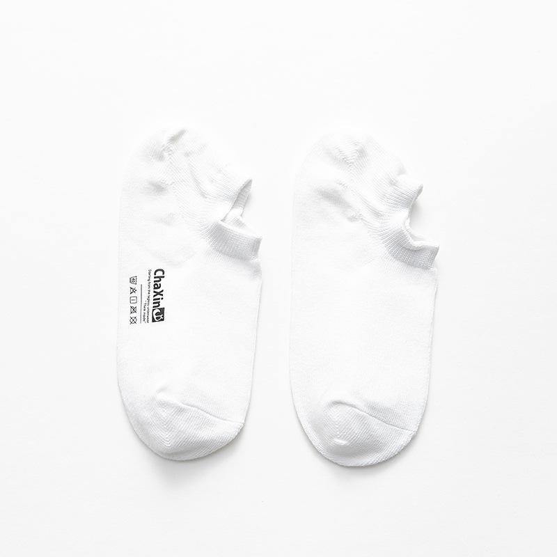 Mens Casual Socks Letter Pattern Solid Color Socks Warm Cotton Socks Set 8 Pairs - CHALIER