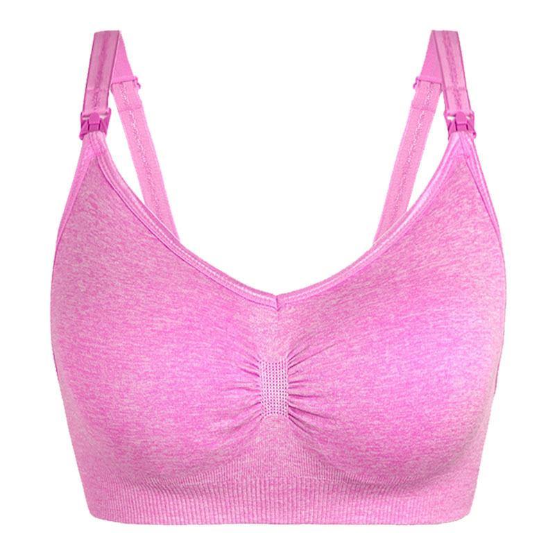 Nursing Bras for Breastfeeding Nursing Wirefree Soft Lined Women Sexy Maternity Bralette - CHALIER