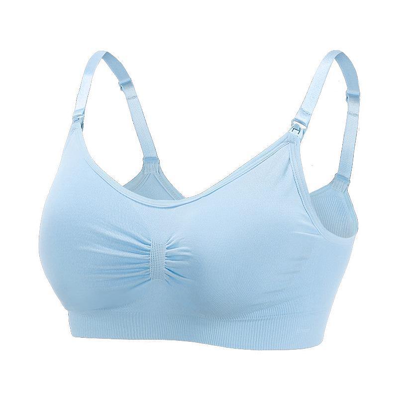 Womens Seamless Wirefree Comfort Nursing Bra Breastfeeding Maternity Bra - CHALIER