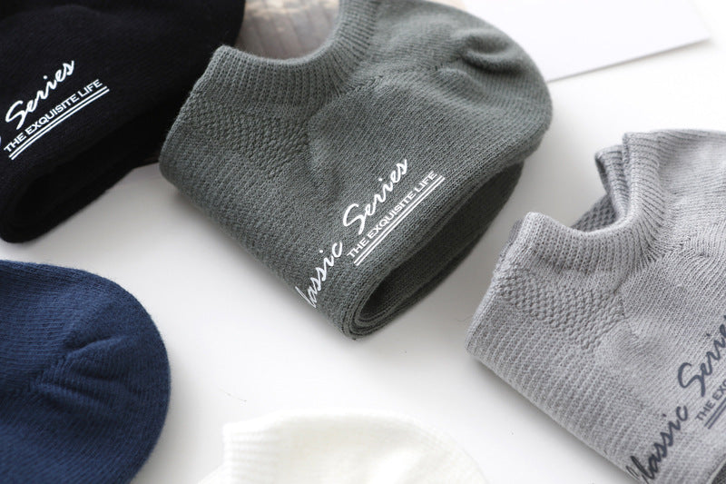 Chalier Men Sports Ankle Socks Mesh 5 Pack