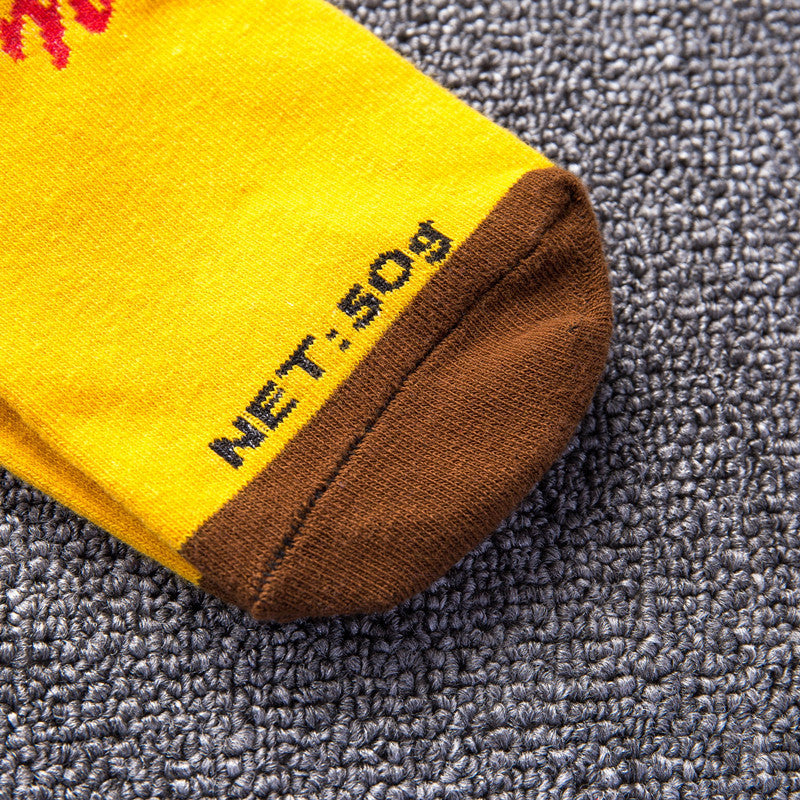 Chalier Women Cotton Cartoon Ankle-high Socks