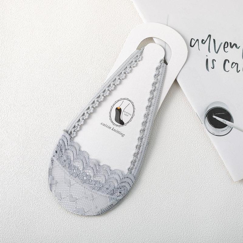 Womens Ultra Low Cut Socks Non-Slip Liner Socks Invisible Flats Socks - CHALIER