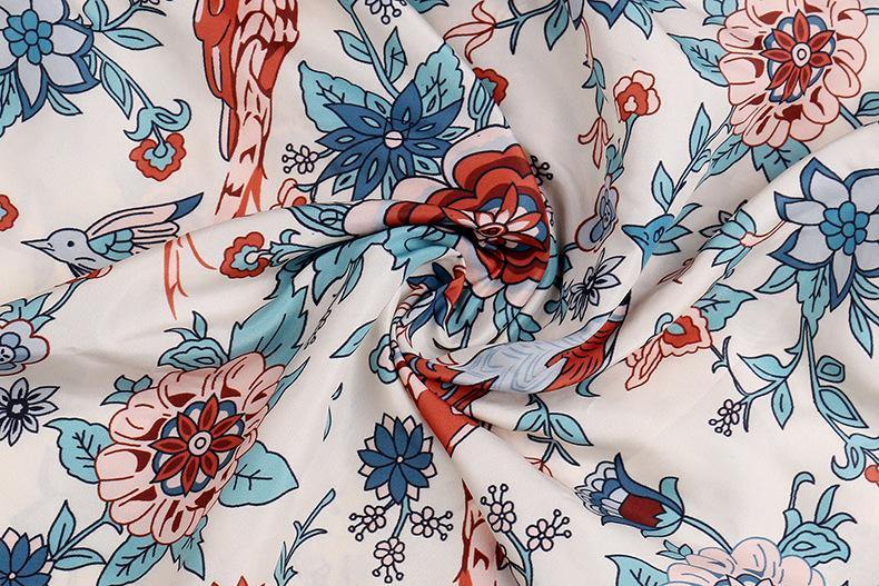 Women Floral Printed Long Sleeve Blouse - CHALIER