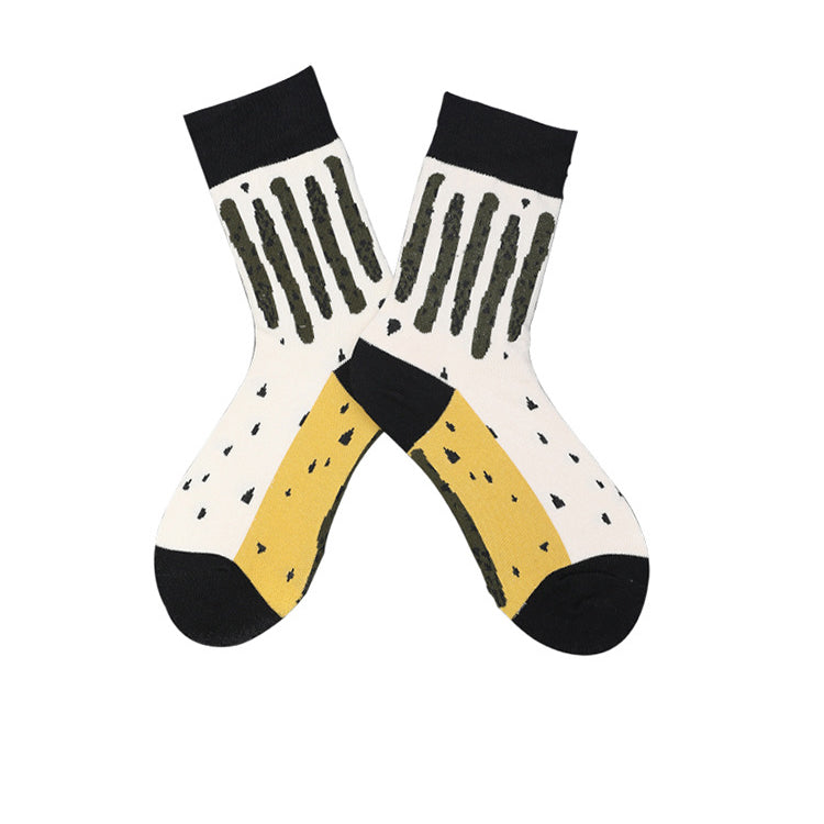 Chalier Mens Casual Cartoon Cotton Socks