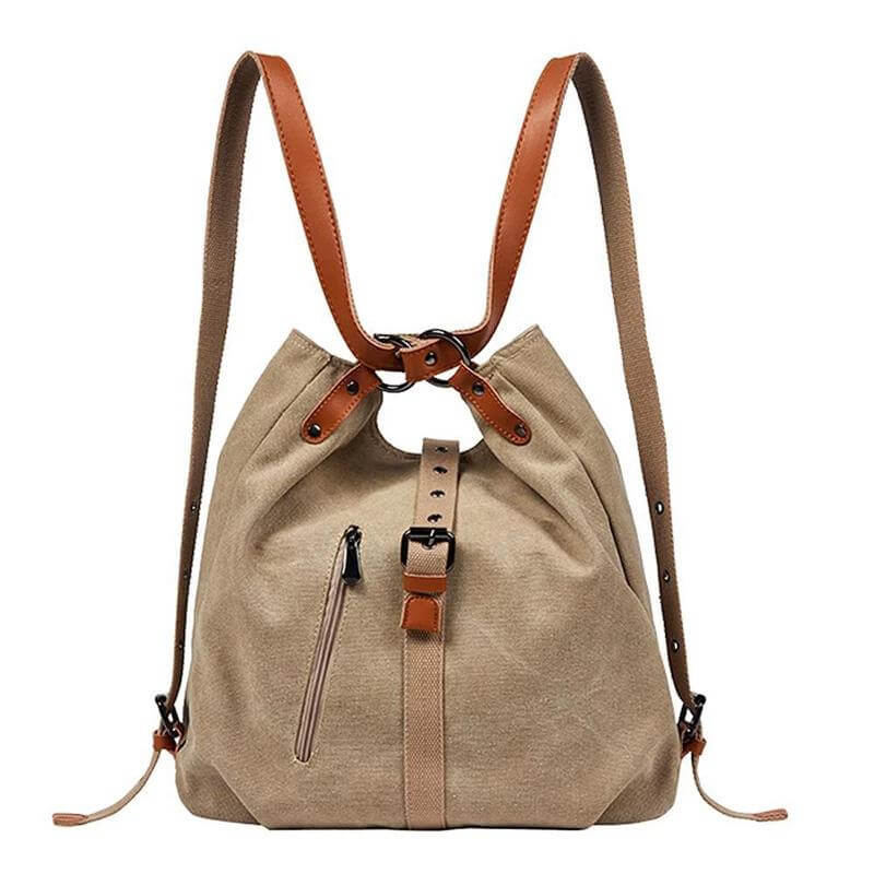 Canvas Backpack-Shoulder Bag With Extra Large Capacity