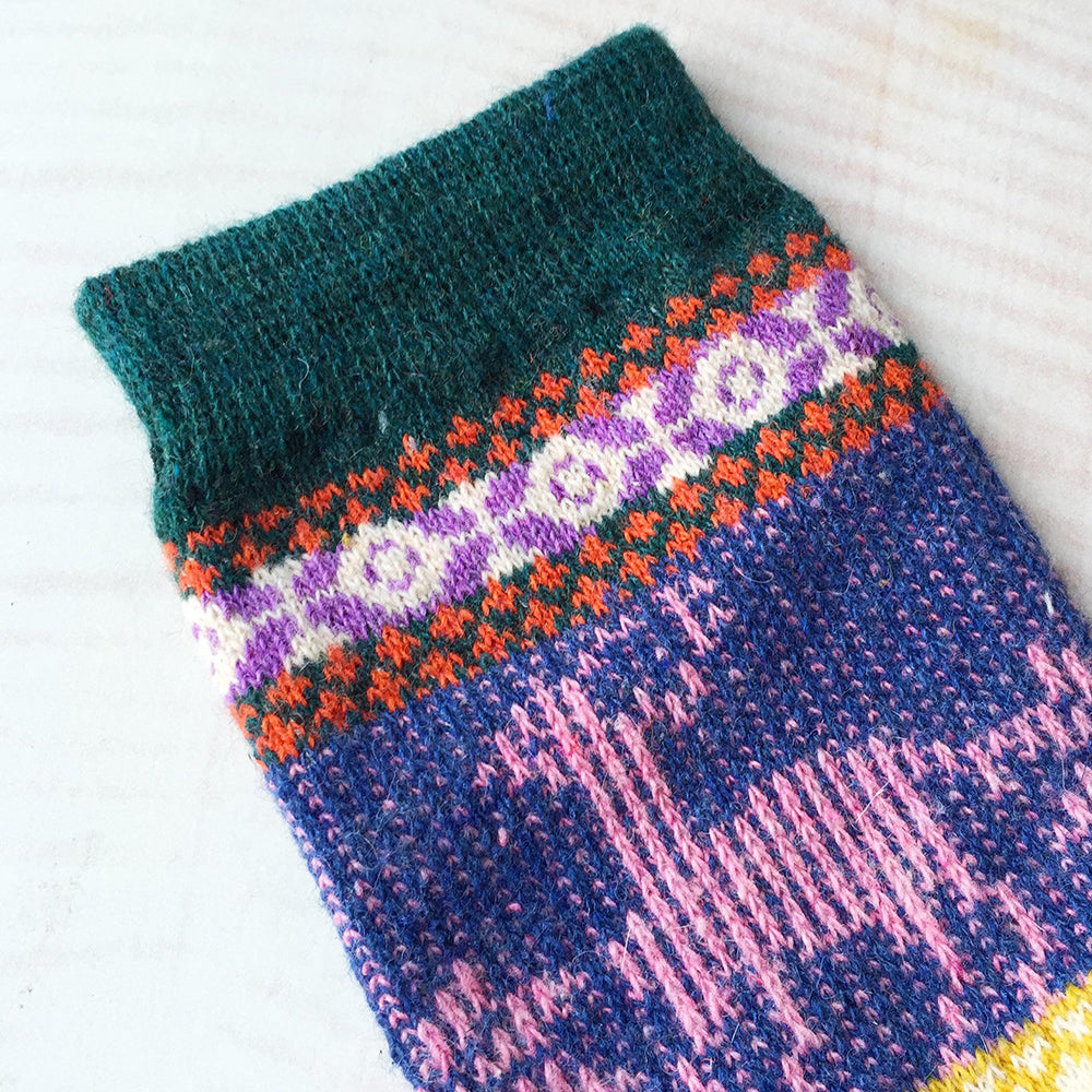 Womens Vintage Winter Soft Warm Thick Knit Wool Crew Socks 5 pairs