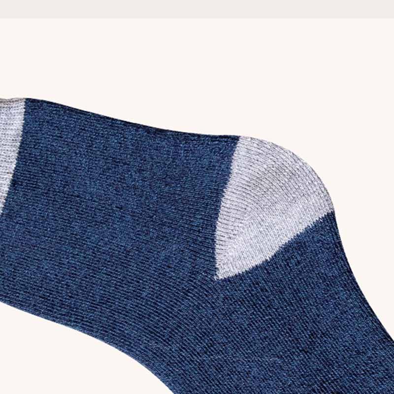 Mens Winter Warm Cozy Wool Socks Crew Thickened Towel Socks Set 6 Pairs - CHALIER