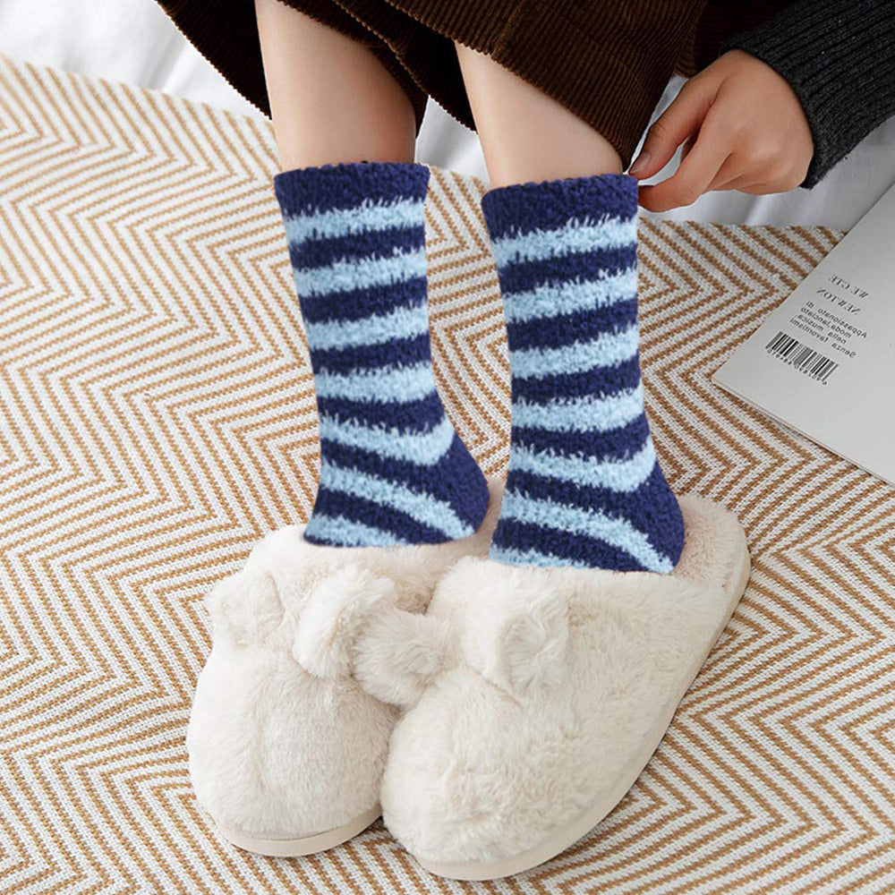 Womens Warm Winter Fuzzy Cozy Fluffy Soft Slipper Socks Gifts 6 Pairs