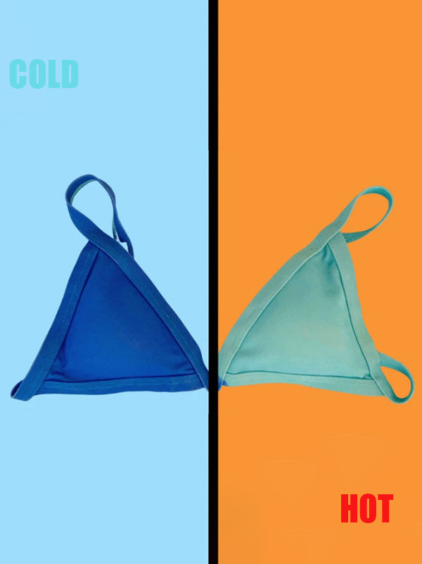 Womens Bikini Temperature Sensitive Swimsuits Changing Color Two-Piece