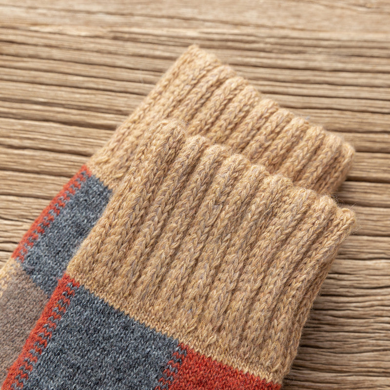 Chalier Mens Casual Crew Cushioned Lattice Socks