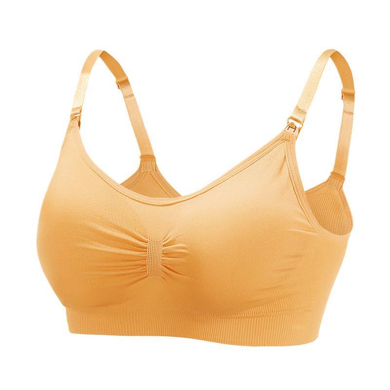 Womens Seamless Wirefree Comfort Nursing Bra Breastfeeding Maternity Bra - CHALIER