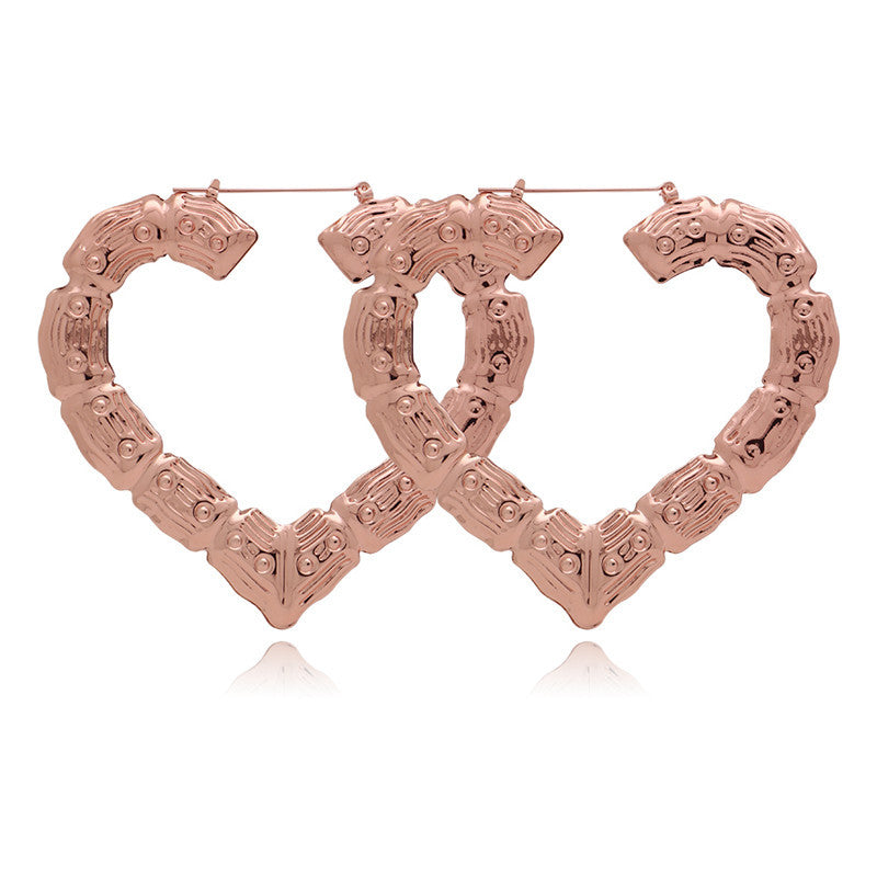 Female Hot Earrings Women Hoops Heart Drop Earrings