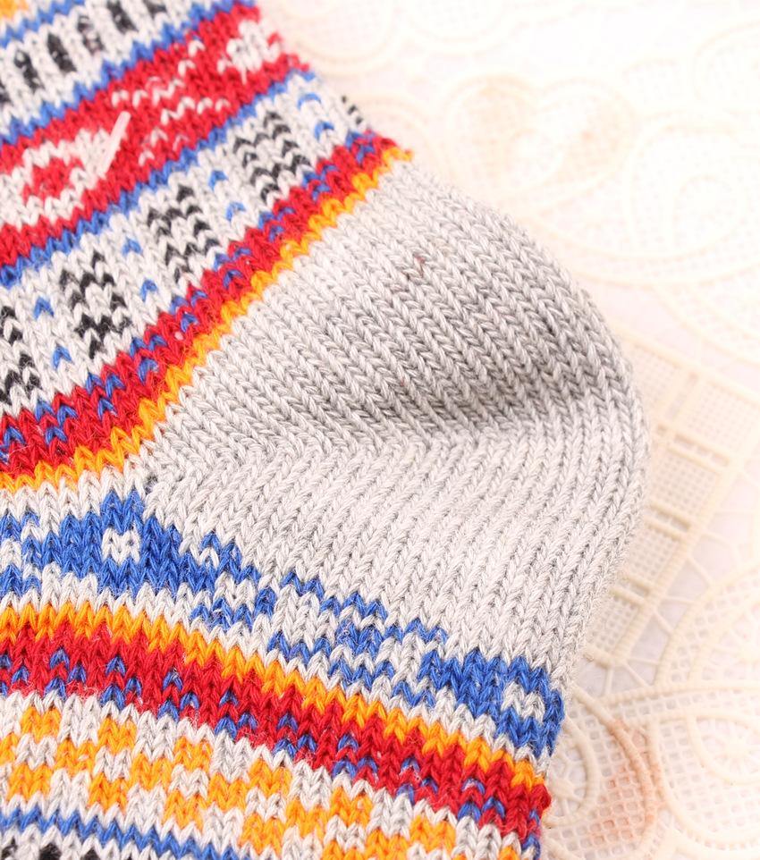 Chalier Men Winter Socks Colorful Stripes 3 Pack - CHALIER