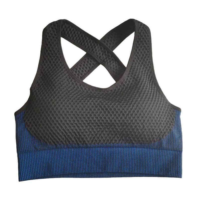 Women Running Sports Bra Beauty Back Criss Cross Sports Bra - CHALIER