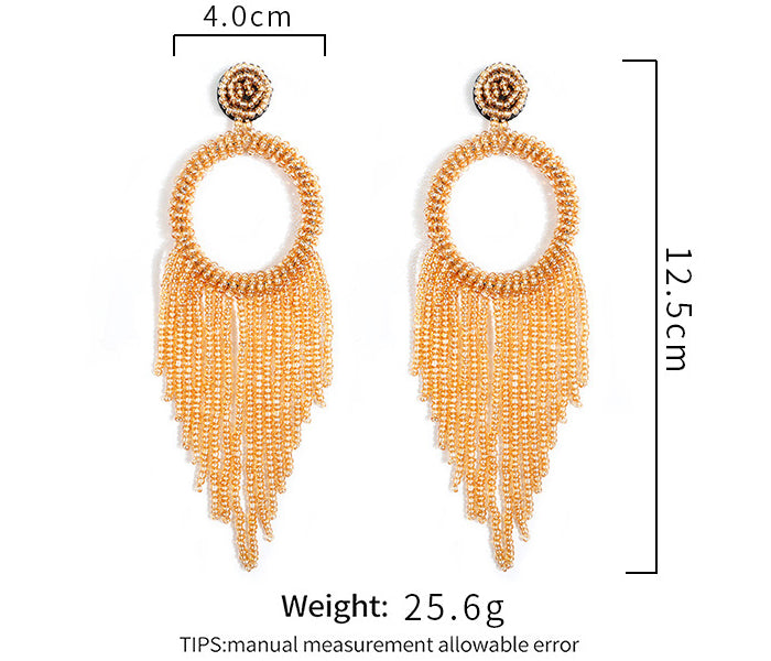 Female Bohemia Earrings Women Tassels Drop Earrings