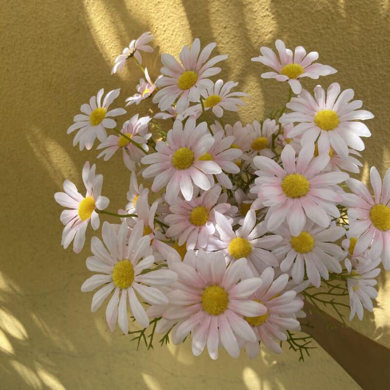 Artificial Silk Flowers Artificial Daisy Fake Wild Chrysanthemum Bouquet For Living Room Decoration Furnishings - CHALIER