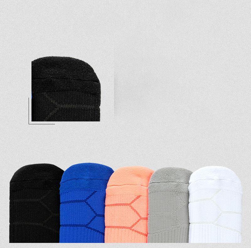 Mens Athletic Thickened Socks Unisex Sports Running Hiking Breathable Socks Set 5 Pairs - CHALIER